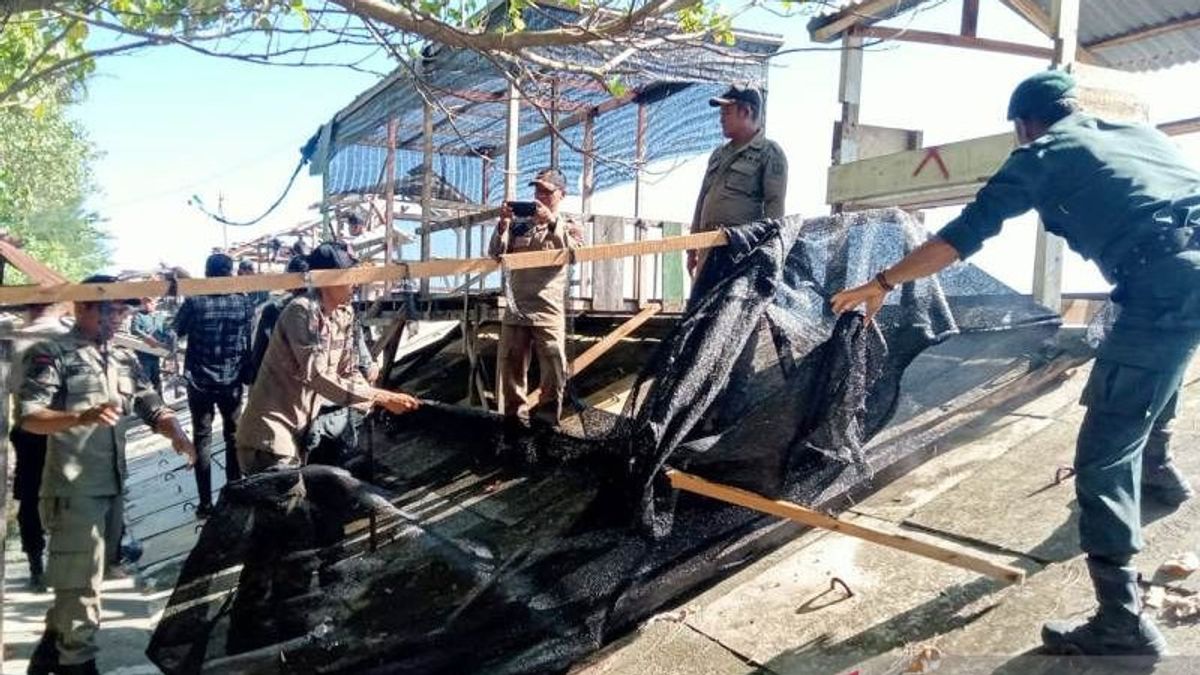 Sering Digunakan Pengunjung Langgar Syariat Islam, Tim Gabungan Bongkar Kafe di Suak Indrapuri Meulaboh