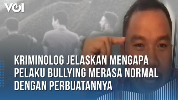 VIDEO: Criminologists, Reasons That Bullies Feel Normal With Their Actions