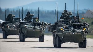 Lindungi Sayap Timur NATO dari Krisis Ukraina, Skuadron Stryker AS Tiba di Rumania