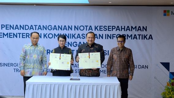 Tandatangani MoU dengan Microsoft Indonesia, Kominfo Akan Kembangkan Talenta Digital Indonesia