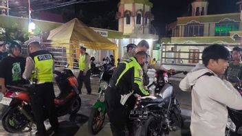 Banjarmasin Police Hold 165 Brong Exhaust Motorcycles