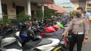 Polres Cirebon Kota Sita 90 Sepeda Motor Berknalpot Bising