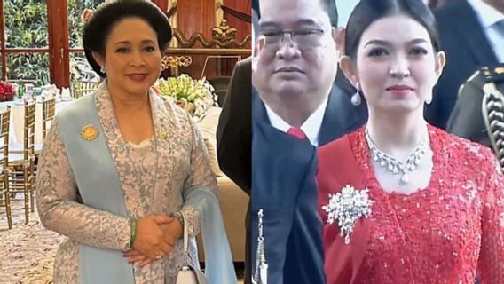 Adu Gaya Titiek Soeharto和Selvi Ananda在Prabowo Gibran就职典礼上