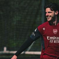 Declan Rice dan Gabriel Berlatih Bersama Arsenal Jelang Laga Lawan Sporting
