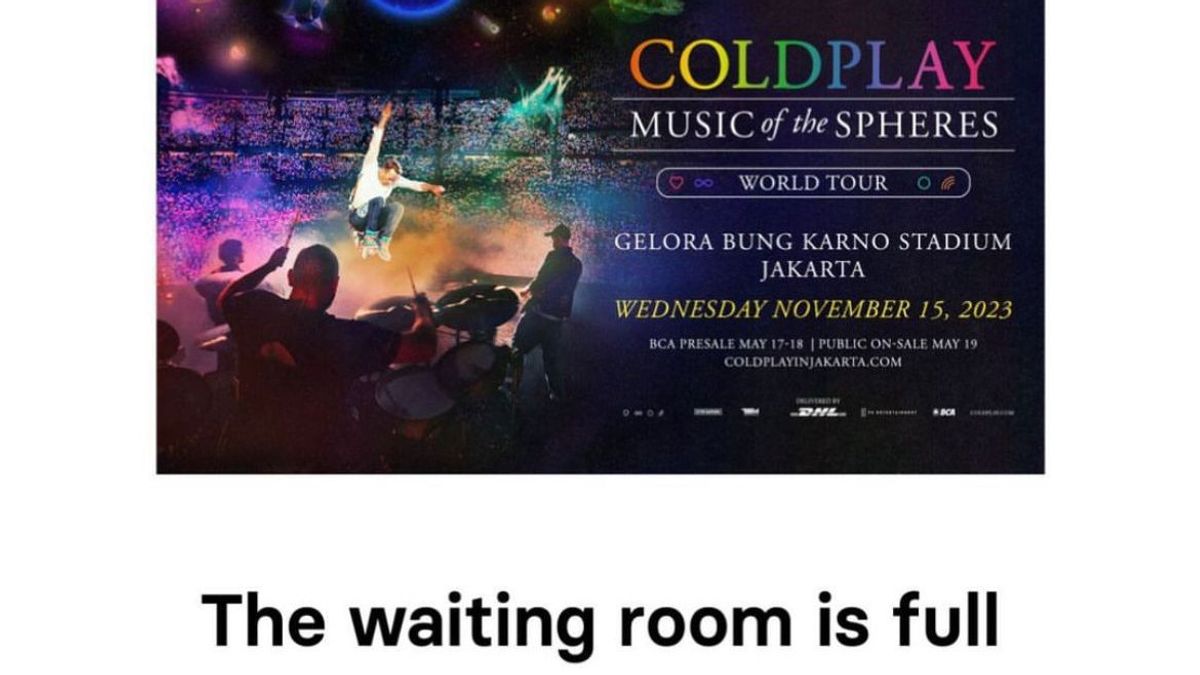 Keluhan Penggemar Gagal Dapet Tiket Coldplay Online