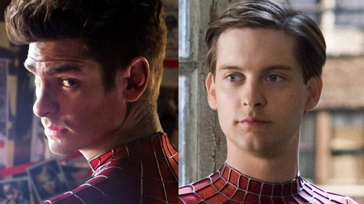Andrew Garfield And Tobey Maguire Infiltrate The Cinema For Spider-Man
