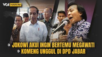 VIDEO VOI Today: Jokowi Admits He Wants To Meet Megawati, West Java DPD Superior Komeng
