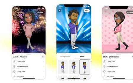 Cara Mudah Bikin Avatar Snapchat Jadi Lebih Unik dengan 3D Bitmoji