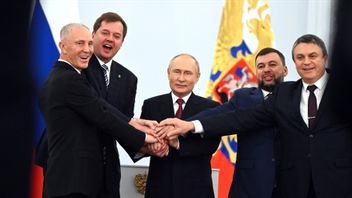 俄罗斯总统弗拉基米尔·普京宣布吞并乌克兰四个地区：这是数百万人的意志
