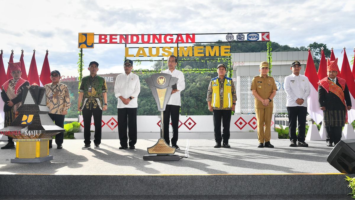 Presiden Jokowi Resmikan Proyek Bendungan Lau Simeme Garapan PTPP