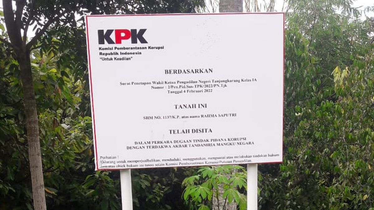 KPK Sita 4 Tanah Milik Adik Eks Bupati Lampung Utara
