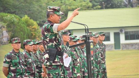 Pangdam I/BB يستعرض جاهزية فرقة العمل المعنية بالحدود بين جمهورية شمال غرب أفريقيا وبابوا غينيا الجديدة