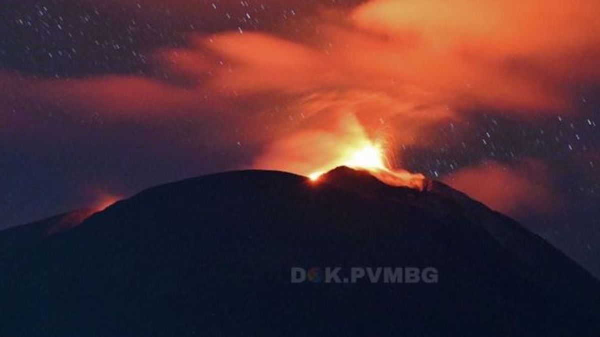 Eruption Returns, Monday Morning Mount Lewotolok Enters Alert Level