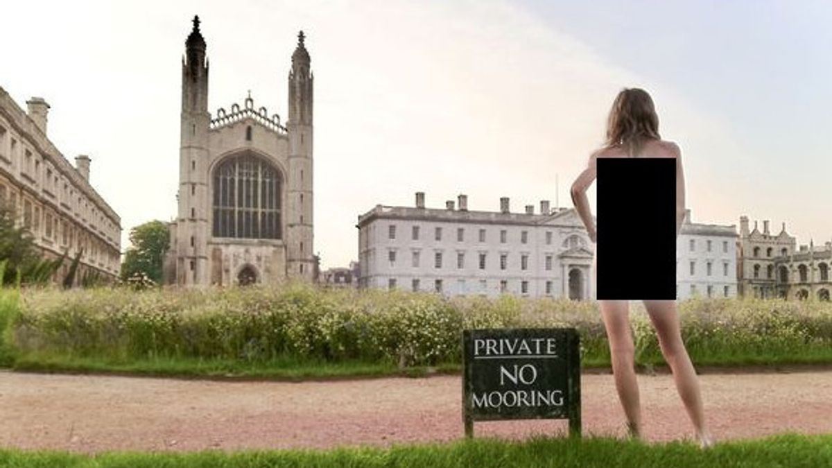 [RALAT BERITA] Ikut Kompetisi 'Pantat Terbaik' Mahasiswa Universitas Cambridge Telanjang Bulat di Kampus