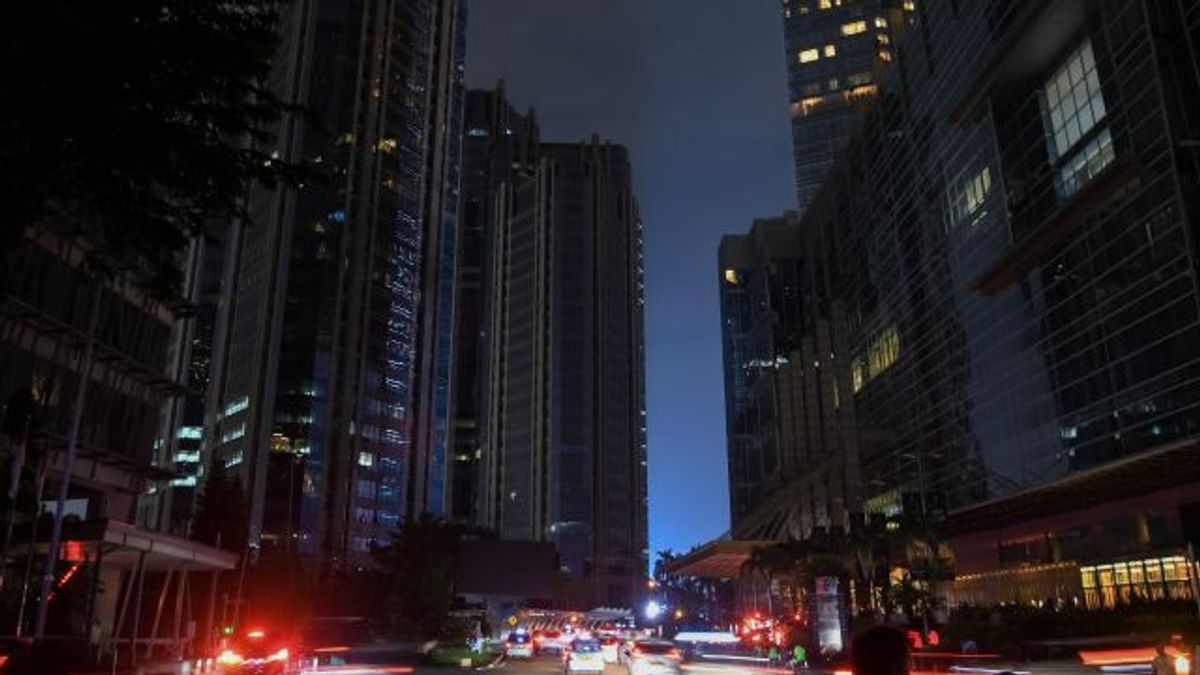 雅加达黑暗60分钟，DKI省政府声称节省了1.4亿印尼盾的电力并减少了77吨的排放