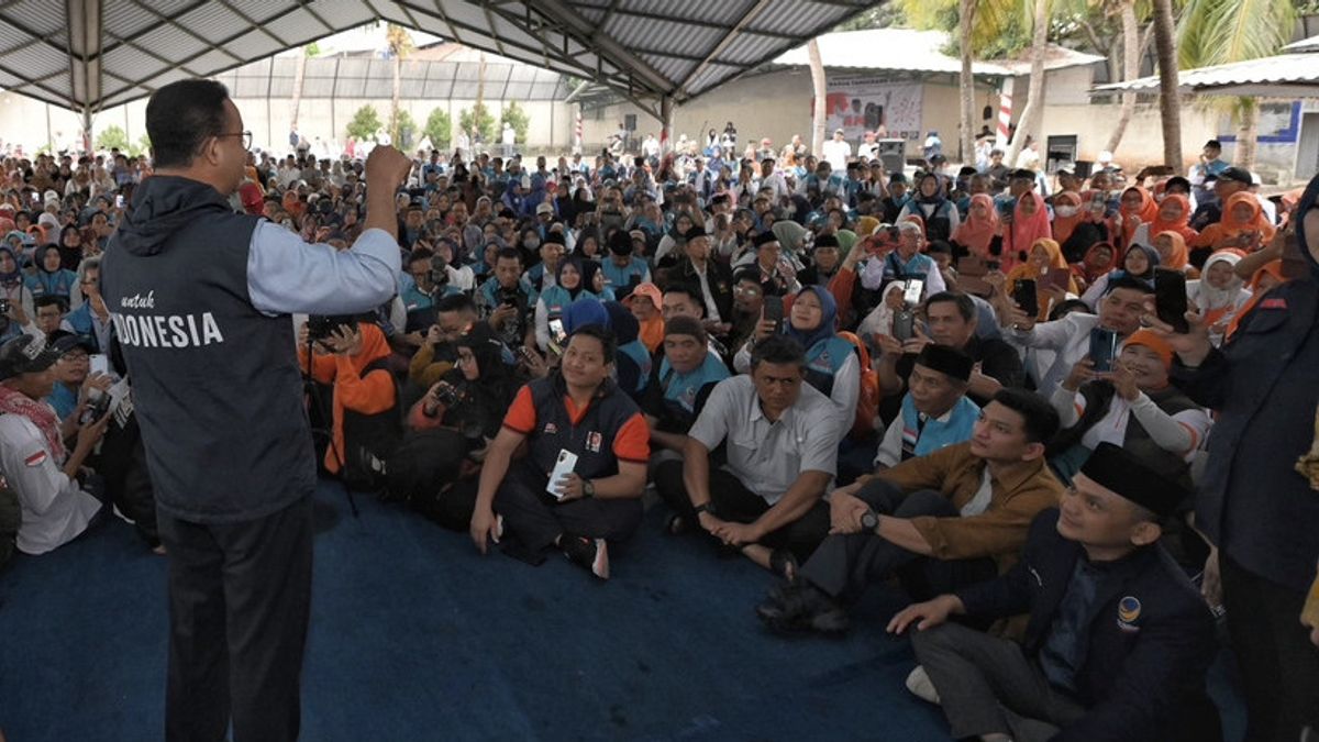 In Front Of His Volunteers In Tangerang, Anies Baswedan Talks About Vision Change: Want A Mahal Price To Continue?