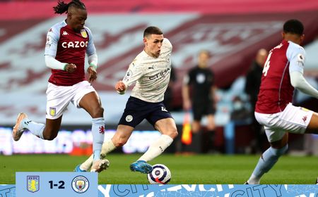 Aston Villa Vs Man City: Laga 10 Lawan 10 yang Berakhir dengan Kemenangan The Citizens 2-1