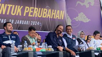 JK And Surya Paloh Go Down The Mountain To Participate In Anies' Grand Campaign In Bandung