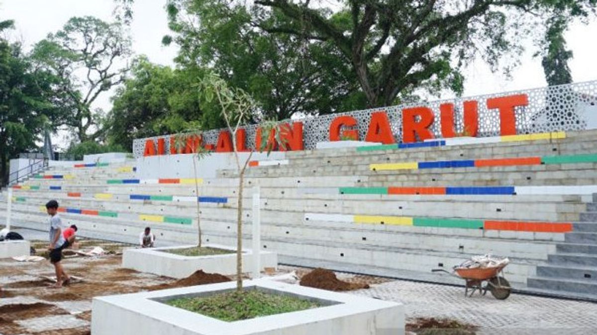 Good News For Garut Residents, The Rp12.7 Billion Revitalized Square Is Completed