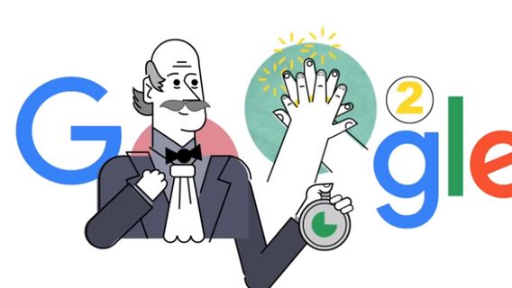 Google <i>Doodle</i> Tampilkan Ignaz Semmelweis, untuk Ingatkan Manfaat Cuci Tangan
