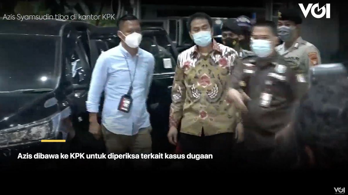 VIDEO: Bohong soal Isoman COVID-19, Wakil Ketua DPR-Waketum Golkar Azis Syamsuddin Dijemput Paksa KPK