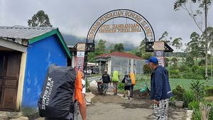 état d’alerte d’éruption, climbage du mont Slamet à Purbalingga fermé