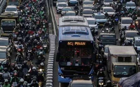 Demo Mahasiswa-Buruh di Jakarta, Polisi Berlakukan Rekayasa Lalin